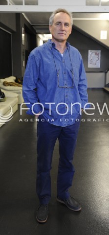  16.04.2015 WARSZAWA <br />PROBA MEDIALNA SPEKTAKLU ANTYGONA W NOWYM JORKU TEATRU IMKA<br />N/Z ANDRZEJ SZCZYTKO<br /> 