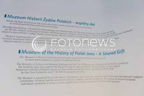  19.04.2015 WARSZAWA<br />MUZEUM HISTORII ZYDOW POLSKICH POLIN<br />N/Z EKSPOZYCJA<br /> 