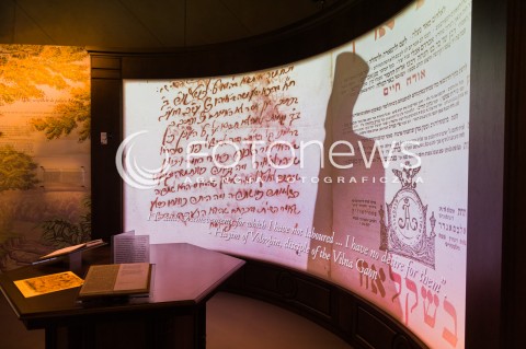  19.04.2015 WARSZAWA<br />MUZEUM HISTORII ZYDOW POLSKICH POLIN<br />N/Z EKSPOZYCJA<br /> 