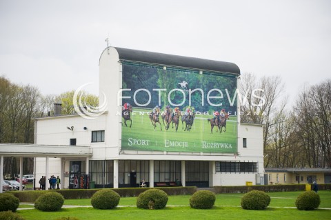  19.04.2015 WARSZAWA TOR SLUZEWIEC<br />OTWARCIE SEZONU WYSCIGOW KONNYCH 2015<br />N/Z BUDYNEK<br /> 