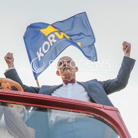  23.04.2015 WARSZAWA <br />WIELKI WIEC WYBORCZY JANUSZA KORWIN MIKKE<br />N/Z JANUSZ KORWIN MIKKE<br /> 