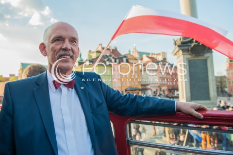 Wielki wiec wyborczy Janusza Korwina Mikke w Warszawie