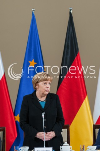  27.04.2015 WARSZAWA<br />POLSKO NIEMIECKIE KONSULTACJE MIEDZYRZADOWE<br />N/Z KANCLERZ NIEMIEC ANGELA MERKEL<br /> 