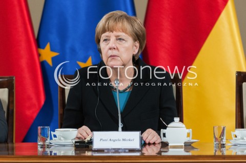  27.04.2015 WARSZAWA<br />POLSKO NIEMIECKIE KONSULTACJE MIEDZYRZADOWE<br />N/Z KANCLERZ NIEMIEC ANGELA MERKEL<br /> 