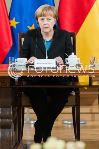  27.04.2015 WARSZAWA<br />POLSKO NIEMIECKIE KONSULTACJE MIEDZYRZADOWE<br />N/Z KANCLERZ NIEMIEC ANGELA MERKEL<br /> 