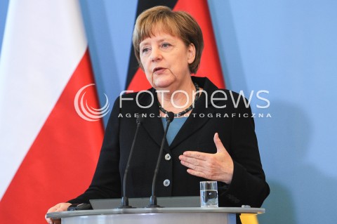  27.04.2015 WARSZAWA<br />POLSKO NIEMIECKIE KONSULTACJE MIEDZYRZADOWE<br />KONFERENCJA PRASOWA<br />N/Z KANCLERZ NIEMIEC ANGELA MERKEL<br /> 