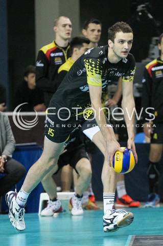  28.04.2015 RZESZOW<br />SIATKOWKA PLUSLIGA 2014/2015 MEN VOLLEYBALL POLAND POLISH PLUS LIGA LEAGUE SEASON 2014/2015 FINAL 3. MECZ<br />MECZ ASSECO RESOVIA - LOTOS TREFL GDANSK<br />N/Z MATEUSZ MIKA SYLWETKA <br /> 