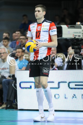  28.04.2015 RZESZOW<br />SIATKOWKA PLUSLIGA 2014/2015 MEN VOLLEYBALL POLAND POLISH PLUS LIGA LEAGUE SEASON 2014/2015 FINAL 3. MECZ<br />MECZ ASSECO RESOVIA - LOTOS TREFL GDANSK<br />N/Z NIKOLAY PENCZEV ( PENCHEV ) SYLWETKA <br /> 