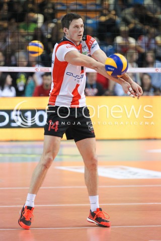  28.04.2015 RZESZOW<br />SIATKOWKA PLUSLIGA 2014/2015 MEN VOLLEYBALL POLAND POLISH PLUS LIGA LEAGUE SEASON 2014/2015 FINAL 3. MECZ<br />MECZ ASSECO RESOVIA - LOTOS TREFL GDANSK<br />N/Z RAFAL BUSZEK SYLWETKA <br /> 
