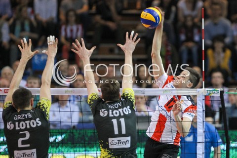 28.04.2015 RZESZOW<br />SIATKOWKA PLUSLIGA 2014/2015 MEN VOLLEYBALL POLAND POLISH PLUS LIGA LEAGUE SEASON 2014/2015 FINAL 3. MECZ<br />MECZ ASSECO RESOVIA - LOTOS TREFL GDANSK<br />N/Z NIKOLAY PENCZEV ( PENCHEV ) <br /> 