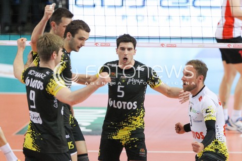  28.04.2015 RZESZOW<br />SIATKOWKA PLUSLIGA 2014/2015 MEN VOLLEYBALL POLAND POLISH PLUS LIGA LEAGUE SEASON 2014/2015 FINAL 3. MECZ<br />MECZ ASSECO RESOVIA - LOTOS TREFL GDANSK<br />N/Z MARCO FALASCHI PIOTR GACEK RADOSC EMOCJE <br /> 