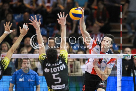 28.04.2015 RZESZOW<br />SIATKOWKA PLUSLIGA 2014/2015 MEN VOLLEYBALL POLAND POLISH PLUS LIGA LEAGUE SEASON 2014/2015 FINAL 3. MECZ<br />MECZ ASSECO RESOVIA - LOTOS TREFL GDANSK<br />N/Z RAFAL BUSZEK <br /> 