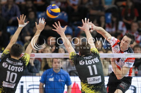  28.04.2015 RZESZOW<br />SIATKOWKA PLUSLIGA 2014/2015 MEN VOLLEYBALL POLAND POLISH PLUS LIGA LEAGUE SEASON 2014/2015 FINAL 3. MECZ<br />MECZ ASSECO RESOVIA - LOTOS TREFL GDANSK<br />N/Z RAFAL BUSZEK <br /> 
