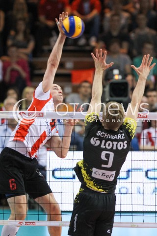  28.04.2015 RZESZOW<br />SIATKOWKA PLUSLIGA 2014/2015 MEN VOLLEYBALL POLAND POLISH PLUS LIGA LEAGUE SEASON 2014/2015 FINAL 3. MECZ<br />MECZ ASSECO RESOVIA - LOTOS TREFL GDANSK<br />N/Z DAWID KONARSKI <br /> 