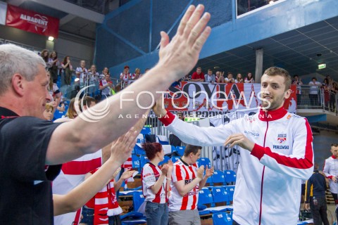  28.04.2015 RZESZOW<br />SIATKOWKA PLUSLIGA 2014/2015 MEN VOLLEYBALL POLAND POLISH PLUS LIGA LEAGUE SEASON 2014/2015 FINAL 3. MECZ<br />MECZ ASSECO RESOVIA - LOTOS TREFL GDANSK<br />N/Z LUKASZ PERLOWSKI KIBICE<br /> 
