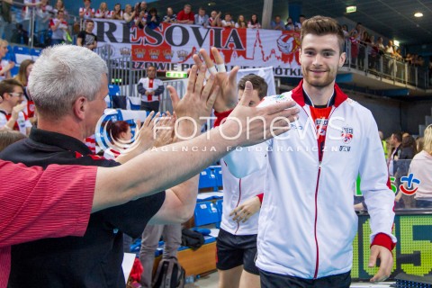  28.04.2015 RZESZOW<br />SIATKOWKA PLUSLIGA 2014/2015 MEN VOLLEYBALL POLAND POLISH PLUS LIGA LEAGUE SEASON 2014/2015 FINAL 3. MECZ<br />MECZ ASSECO RESOVIA - LOTOS TREFL GDANSK<br />N/Z DAWID DRYJA KIBICE<br /> 