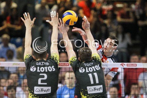  28.04.2015 RZESZOW<br />SIATKOWKA PLUSLIGA 2014/2015 MEN VOLLEYBALL POLAND POLISH PLUS LIGA LEAGUE SEASON 2014/2015 FINAL 3. MECZ<br />MECZ ASSECO RESOVIA - LOTOS TREFL GDANSK<br />N/Z MARKO IVOVIC <br /> 