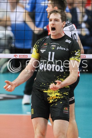  28.04.2015 RZESZOW<br />SIATKOWKA PLUSLIGA 2014/2015 MEN VOLLEYBALL POLAND POLISH PLUS LIGA LEAGUE SEASON 2014/2015 FINAL 3. MECZ<br />MECZ ASSECO RESOVIA - LOTOS TREFL GDANSK<br />N/Z MURPHY TROY RADOSC EMOCJE SYLWETKA <br /> 