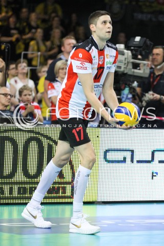  28.04.2015 RZESZOW<br />SIATKOWKA PLUSLIGA 2014/2015 MEN VOLLEYBALL POLAND POLISH PLUS LIGA LEAGUE SEASON 2014/2015 FINAL 3. MECZ<br />MECZ ASSECO RESOVIA - LOTOS TREFL GDANSK<br />N/Z NIKOLAY PENCZEV ( PENCHEV ) SYLWETKA <br /> 
