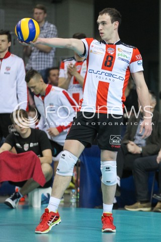  28.04.2015 RZESZOW<br />SIATKOWKA PLUSLIGA 2014/2015 MEN VOLLEYBALL POLAND POLISH PLUS LIGA LEAGUE SEASON 2014/2015 FINAL 3. MECZ<br />MECZ ASSECO RESOVIA - LOTOS TREFL GDANSK<br />N/Z MARKO IVOVIC SYLWETKA <br /> 