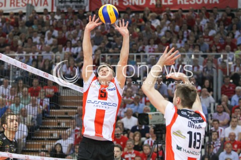  28.04.2015 RZESZOW<br />SIATKOWKA PLUSLIGA 2014/2015 MEN VOLLEYBALL POLAND POLISH PLUS LIGA LEAGUE SEASON 2014/2015 FINAL 3. MECZ<br />MECZ ASSECO RESOVIA - LOTOS TREFL GDANSK<br />N/Z LUKAS TICHACEK<br /> 