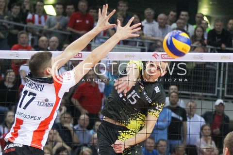  28.04.2015 RZESZOW<br />SIATKOWKA PLUSLIGA 2014/2015 MEN VOLLEYBALL POLAND POLISH PLUS LIGA LEAGUE SEASON 2014/2015 FINAL 3. MECZ<br />MECZ ASSECO RESOVIA - LOTOS TREFL GDANSK<br />N/Z MATEUSZ MIKA <br /> 