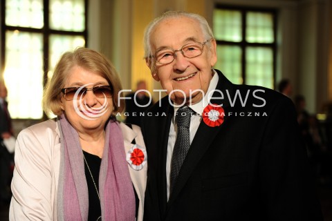  03.05.2015 WARSZAWA<br />OBCHODY SWIETA NARODOWEGO 3 MAJA<br />OTWARCIE WYSTAWY DZIEN FLAGI RZECZYPOSPOLITEJ POLSKIEJ 2015<br />N/Z ANDRZEJ WAJDA<br /> 