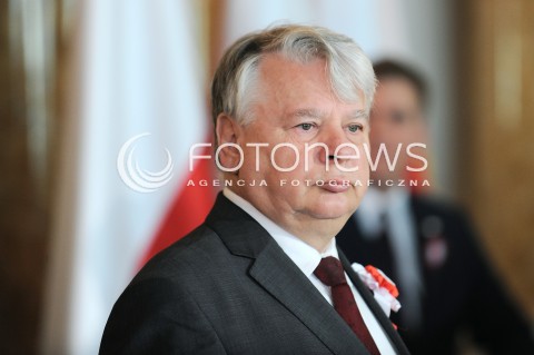  03.05.2015 WARSZAWA<br />OBCHODY SWIETA NARODOWEGO 3 MAJA<br />N/Z MARSZALEK SENATU BOGDAN BORUSEWICZ<br /> 