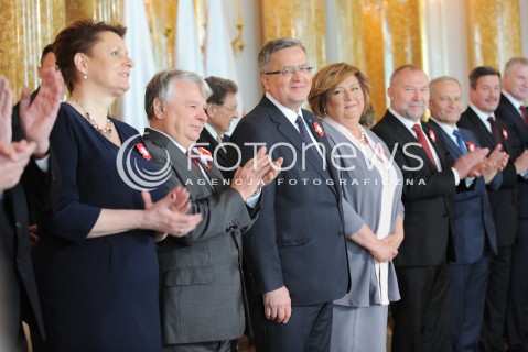  03.05.2015 WARSZAWA<br />OBCHODY SWIETA NARODOWEGO 3 MAJA<br />N/Z PREZYDENT RP BRONISLAW KOMOROWSKI ANNA KOMOROWSKA BOGDAN BORUSEWICZ<br /> 
