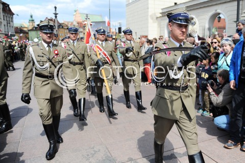  03.05.2015 WARSZAWA<br />OBCHODY SWIETA NARODOWEGO 3 MAJA<br />N/Z WOJSKO DEFILADA<br /> 