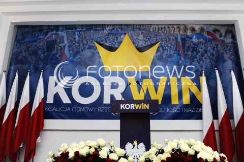  10.05.2014 WARSZAWA<br />WIECZOR WYBORCZY JANUSZA KORWINA MIKKE W WARSZAWIE<br />N/Z MOWNICA SCENA<br /> 