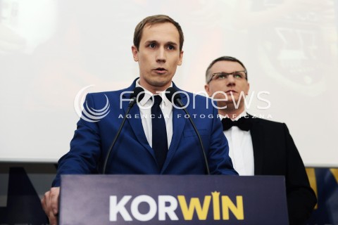  10.05.2014 WARSZAWA<br />WIECZOR WYBORCZY JANUSZA KORWINA MIKKE W WARSZAWIE<br />N/Z RZECZNIK PRASOWY KAMPANII KONRAD BERKOWICZ <br /> 