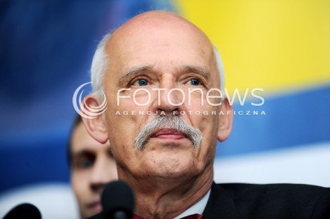  10.05.2014 WARSZAWA<br />WIECZOR WYBORCZY JANUSZA KORWINA MIKKE W WARSZAWIE<br />N/Z JANUSZ KORWIN MIKKE<br /> 