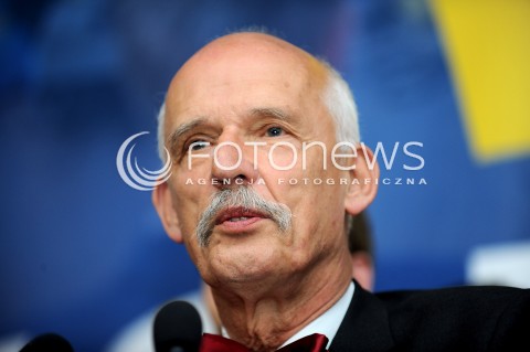 10.05.2014 WARSZAWA<br />WIECZOR WYBORCZY JANUSZA KORWINA MIKKE W WARSZAWIE<br />N/Z JANUSZ KORWIN MIKKE<br /> 
