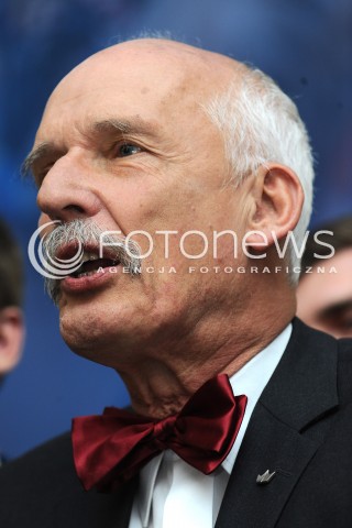  10.05.2014 WARSZAWA<br />WIECZOR WYBORCZY JANUSZA KORWINA MIKKE W WARSZAWIE<br />N/Z JANUSZ KORWIN MIKKE<br /> 