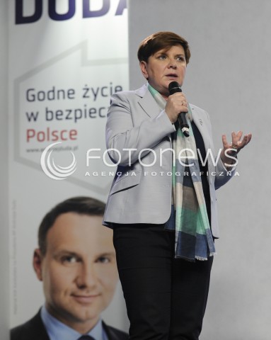  13.05.2015 WARSZAWA <br />KONFERENCJA ANDRZEJA DUDY W WARSZAWIE<br />N/Z BEATA SZYDLO<br /> 