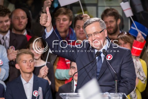  14.05.2015 LODZ<br />PREZENTACJA NOWEGO HASLA WYBORCZEGO PREZYDENTA BRONISLAWA KOMOROWSKIEGO<br />N/Z PREZYDENT BRONISLAW KOMOROWSKI<br /> 