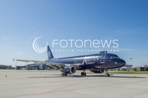  18.05.2015 LOTNISKO JASIONKA<br />ZDJECIE ILUSTRACYJNE<br />N/Z SAMOLOT AIRBUS A320-212 LINII LOTNICZYCH ASTRA AIRLINES NA PLYCIE POSTOJOWEJ LOTNISKA RZESZOW JASIONKA , REJESTRACJA SX-DIO<br /> 