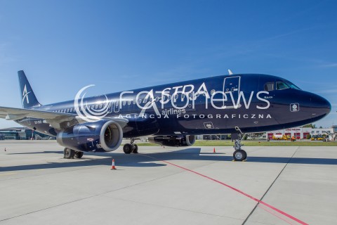  18.05.2015 LOTNISKO JASIONKA<br />ZDJECIE ILUSTRACYJNE<br />N/Z SAMOLOT AIRBUS A320-212 LINII LOTNICZYCH ASTRA AIRLINES NA PLYCIE POSTOJOWEJ LOTNISKA RZESZOW JASIONKA , REJESTRACJA SX-DIO<br /> 