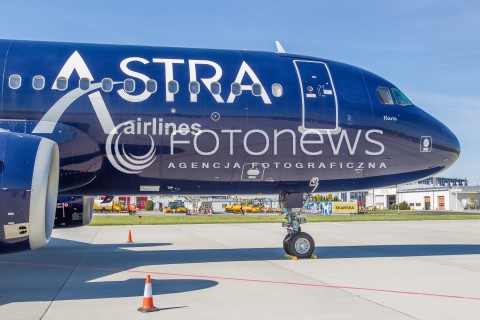  18.05.2015 LOTNISKO JASIONKA<br />ZDJECIE ILUSTRACYJNE<br />N/Z SAMOLOT AIRBUS A320-212 LINII LOTNICZYCH ASTRA AIRLINES NA PLYCIE POSTOJOWEJ LOTNISKA RZESZOW JASIONKA , REJESTRACJA SX-DIO<br /> 