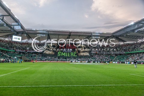  20.05.2015 WARSZAWA PILKA NOZNA<br />FOOTBALL POLISH T MOBILE EKSTRAKLASA STADION LEGII<br />MECZ LEGIA WARSZAWA - JAGIELLONIA BIALYSTOK<br />N/Z KIBICE LEGII ZYLETA FLAGA OPRAWA TRANSPARENT LEGII LEGIA ALBO SMIERC<br /> 