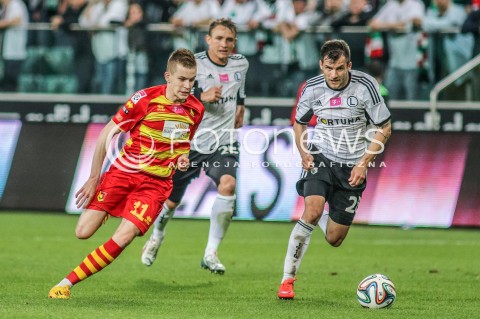  20.05.2015 WARSZAWA PILKA NOZNA<br />FOOTBALL POLISH T MOBILE EKSTRAKLASA STADION LEGII<br />MECZ LEGIA WARSZAWA - JAGIELLONIA BIALYSTOK<br />N/Z KAROL MACKIEWICZ JAKUB RZEZNICZAK<br /> 