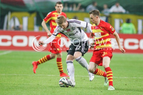  20.05.2015 WARSZAWA PILKA NOZNA<br />FOOTBALL POLISH T MOBILE EKSTRAKLASA STADION LEGII<br />MECZ LEGIA WARSZAWA - JAGIELLONIA BIALYSTOK<br />N/Z NIKA DZALAMIDZE DOMINIK FURMAN<br /> 