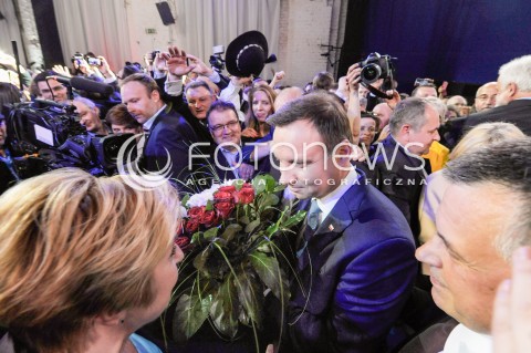  24.05.2015 WARSZAWA<br />WIECZOR WYBORCZY ANDRZEJA DUDY W REDUCIE BANKU POLSKIEGO W WARSZAWIE<br />N/Z ANDRZEJ DUDA<br /> 