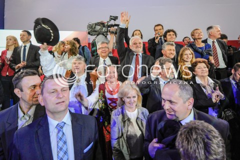  24.05.2015 WARSZAWA<br />WIECZOR WYBORCZY ANDRZEJA DUDY W REDUCIE BANKU POLSKIEGO W WARSZAWIE<br />N/Z <br /> 