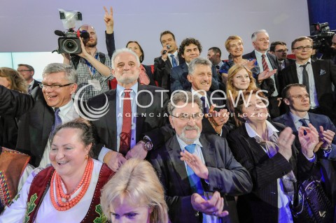  24.05.2015 WARSZAWA<br />WIECZOR WYBORCZY ANDRZEJA DUDY W REDUCIE BANKU POLSKIEGO W WARSZAWIE<br />N/Z EUFORIA RADOSC W SZTABIE - OGLOSZENIE WYNIKOW SZTAB WYBORCZY<br /> 