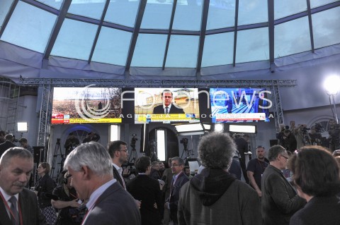  24.05.2015 WARSZAWA<br />WIECZOR WYBORCZY BRONISLAWA KOMOROWSKIEGO<br />N/Z MIEJSCE WIECZORU WYBORCZEGO W FORCIE SOKOLNICKIEGO<br /> 