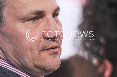  24.05.2015 WARSZAWA<br />WIECZOR WYBORCZY BRONISLAWA KOMOROWSKIEGO<br />N/Z RADOSLAW SIKORSKI<br /> 