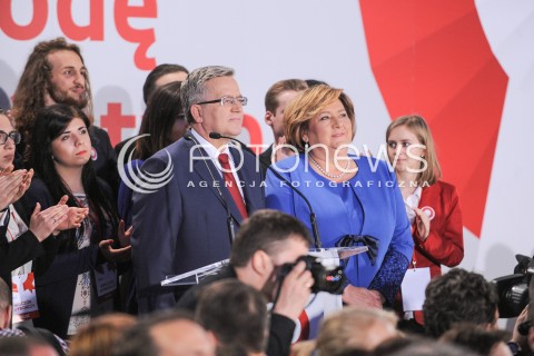  24.05.2015 WARSZAWA<br />WIECZOR WYBORCZY BRONISLAWA KOMOROWSKIEGO<br />N/Z PREZYDENT BRONISLAW KOMOROWSKI ANNA KOMOROWSKI<br /> 