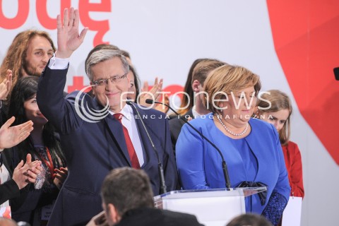  24.05.2015 WARSZAWA<br />WIECZOR WYBORCZY BRONISLAWA KOMOROWSKIEGO<br />N/Z PREZYDENT BRONISLAW KOMOROWSKI ANNA KOMOROWSKI<br /> 